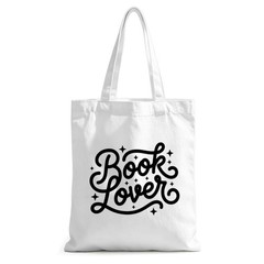 Book Lover Canvas Tote Bag: Funny Reusable Gift for Readers, Work & Travel