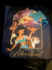 Disney ALADDIN Reuseable Shopping Tote BAG Jasmine Genie NAVY Birthday Gift