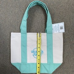 NWT Trader Joe’s Mini Pastel Canvas Tote Bags, 3 Colors: Blue, Purple, Pink