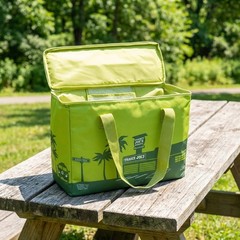 Trader Joe’s Large Insulated Tote Olive Green 8 Gallon Reusable Bag Cooler