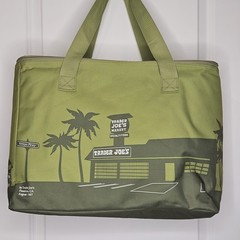 Trader Joe’s Large Insulated Tote Olive Green 8 Gallon Reusable Bag Cooler