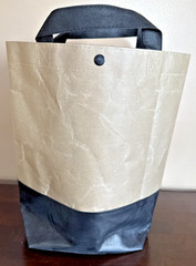 Lululemon 2017 Small Reusable Shopping Tote Lunch Bag Brown & Black