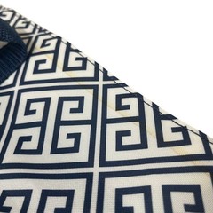 Yankee Candle Navy White Geometric Tote Bag