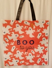 Halloween Reusable Tote Bag EXTRA Large 20″ X 20″ X 9″ Boo to You Ghosts New