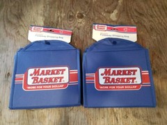 2 Demoulas Market Basket Foldaway Reusable Shopping Bags-New!