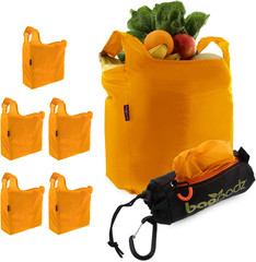Bagpodz Sturdy Reusable Grocery Bags Foldable and Washable – Made from Ripstop N