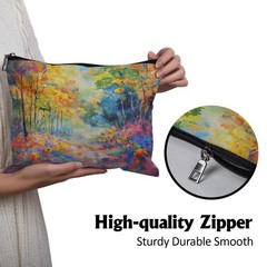 Cafl Vibrant Forest Makeup Bag Autumn Magic Cosmetic for