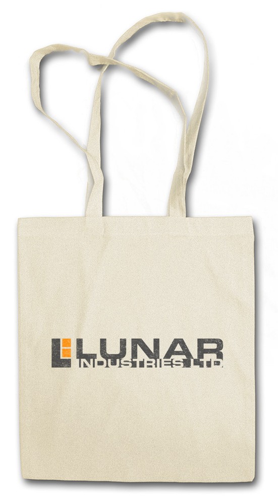 LUNAR INDUSTRIES SHOPPER SHOPPING BAG Moon Sign Logo Company Sam Bell