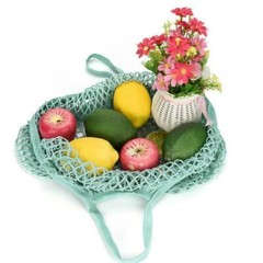 String Shopping Bag Reusable Fruit Vegetables Storage Handbag Mesh Net 3 Colors