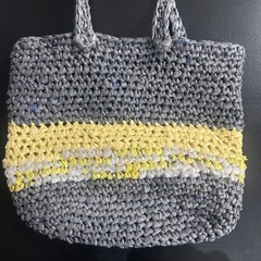 Handmade Shopping Bag Made From Plastic Grocery Bags