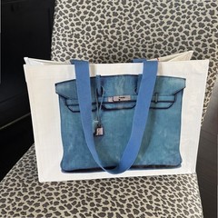 Luxe Inspired Reusable Tote, Polypropylene, Medium: 16″ x 12″ x 8″, Turquoise