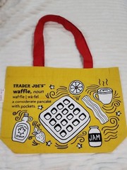 NWOT Trader Joe’s “Breakfast” Reusable Grocery Tote, Heavy Duty 100% Cotton