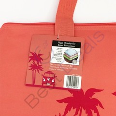 Trader Joe’s Large Insulated Reusable Shopping Tote Bag 8 Gal. Peach & Purple