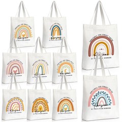 10 Pcs Employee Appreciation Gifts for Women Inspirational Rainbow Canvas Tot…