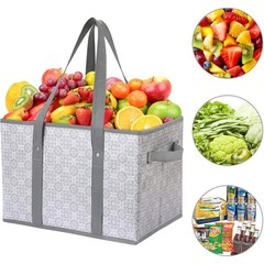 Reusable Grocery Bags [3 Pack],Large Grocery Tote Bag Water Resistant Shoppin…