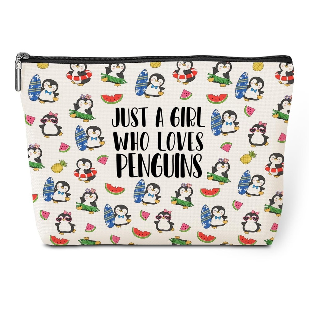 Cute Penguin Makeup Bag Gifts Penguins 9.8×7 Inches, Multicolor285