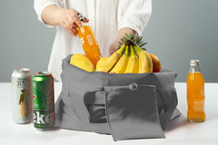 Foldable Reusable Grocery Bags – Heavy Duty 6 Pack with Handles | XL Tote