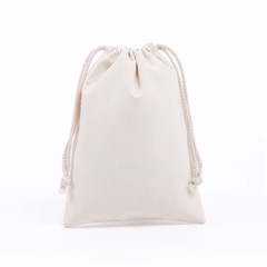 Drawstring Bag Cotton Storage Organizer Tote Portable Handbags Grocery Shopping