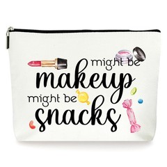ZYQFN Might Be Makeup Snacks Bag Cosmetic Bag, Birthday 004