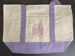 Trader Joe’s Standard Size Canvas Tote Bag Pastel Purple – New with Tags
