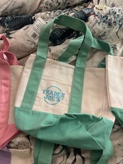 Trader Joe’s Mini Canvas Tote Bags Limited Edition and Large Tote bags