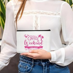 SEAOYOZO Girls Weekend Gifts Makeup Bags for Women Small, girls weekend