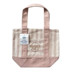 Trader Joe’s Mini Striped Pastel Canvas Tote Bag SET Of 4 Limited Edition NWT