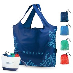 4 Pack Foldable Grocery Bags Into Tiny Pouch Large Capacity Multicolor Great For