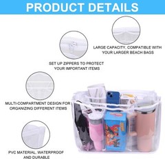 Mity rain Clear Bag Organizer for Bogg Bag, Insert White
