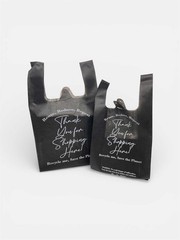 1100pcs Non-Woven Reusable Bulk T-Shirt Assorted Grocery Bags 10x5x18-12x22x7