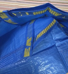 IKEA FRAKTA Medium Blue Durable Shopping Bag 17 ¾x7x17 ¾ “- 10 Gal – New