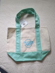 Trader Joe’s Mini Pastel Canvas Tote Bag Set 2025 Colors, Pack of 3