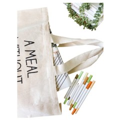 Funny Screen Printed Canvas Shopping Tote Bag – Everything I Need