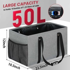 Standing Reusable Grocery Bags with Metal Wire Frame & Hard Bottom, Extra Lar…
