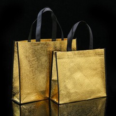 Foldable Laser Shopping Bag Reusable Waterproof Fabric Non-woven Bag Unisex