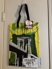 Trader Joe’s Multicolor Cityscape Reusable Shopping Bag Polypropylene 6 Gallon