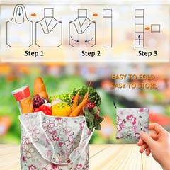4 Pack 50Lbs Foldable Large Reusable Shopping Bags Washable Market Totes