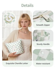 Narwey Easter Basket Gifts for Teen Girls Kids Tween, Mint Green Checkerboard
