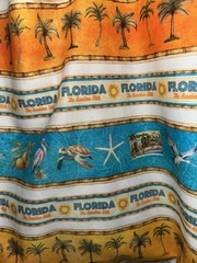 I Love Florida Handmade Reversible Washable Tote Bag – Palm Trees Alligators