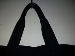 W.O.W. Woman of the World Fabric Zippered Shopping Bag Tote Cotton Large