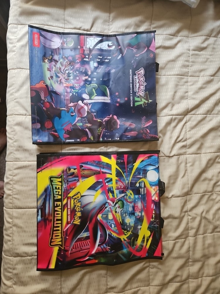 TWO (2) Pokémon Legends ZA/Mega Evolutions Tote Bags *CHECK DESCRIPTION*
