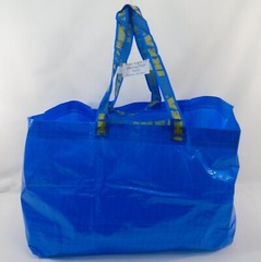 IKEA Blue Frakta 19 Gal. Bag Large Tote Reusable ECO Grocery Laundry Storage Bag