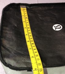 Lululemon Reusable Plastic Bag Tote Shopping Lunch Black White 12 x 9 x 4