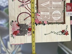 🌷Darling LOVE PINK ROSES Gusset Spring time BICYCLE REUSABLE shopping tote 🌷