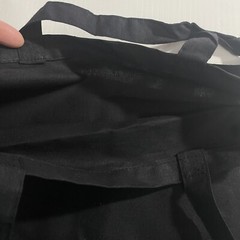 Tote Bag Reusable Shopping 6 Pk Fabric Black Plain 15×14 Craft Lightweight