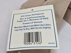 Trader Joe’s Striped Desert Sand Mini Tote Bag NWT Free Shipping