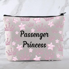 MNIGIU Funny Girlfriend Cosmetic Bag Passenger Princess Makeup