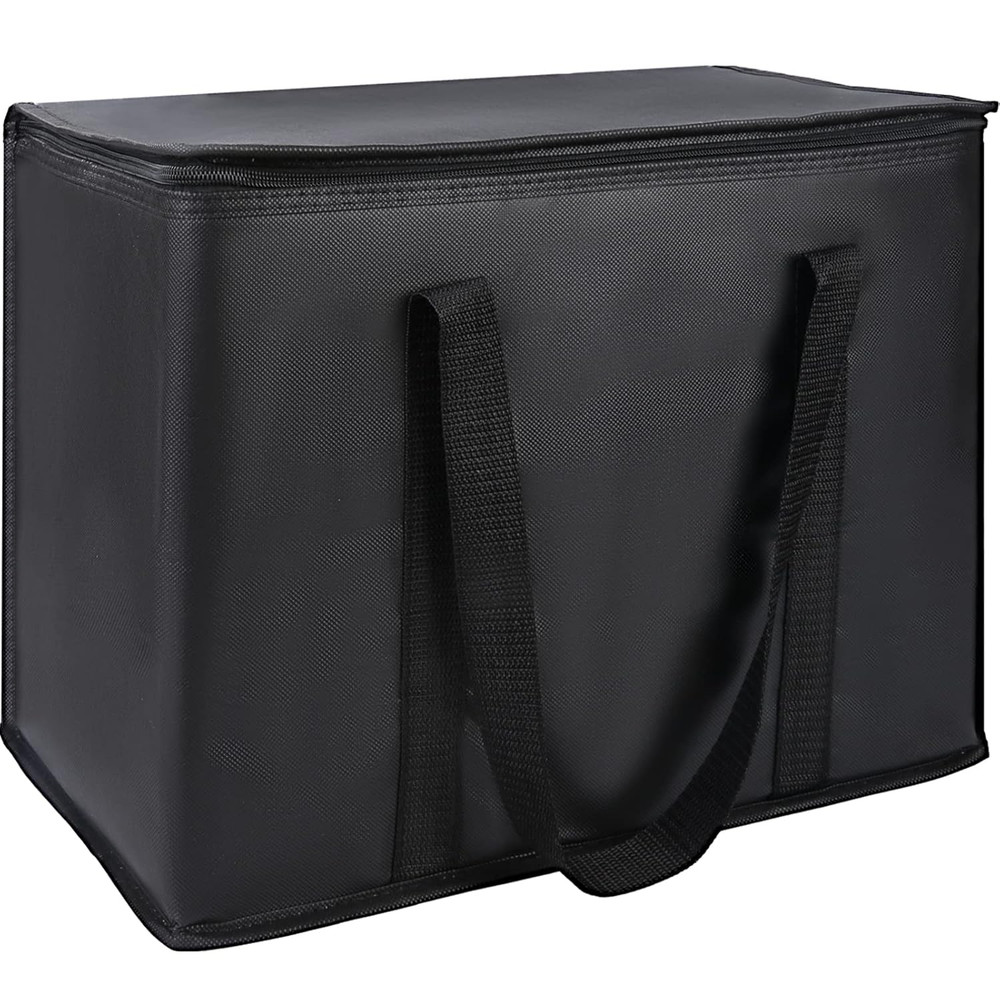 1-Pack Insulated Reusable Grocery Bags, X-Large Insulated Food Delivery Bag f…