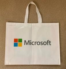 Microsoft Tote Laminated Reusable Heavy Duty Shopping Bag Eco Friendly