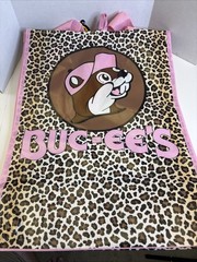 Buc-ees Grocery Leopard Print Reusable Tote, Shopping Bag